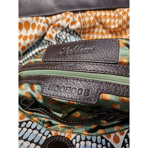 Lockheart Canvas Leather Shoulder Bag Crossbody M008008 Colorful Flap 14x13x6 - Picture 6 of 6